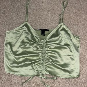 Forever 21 tank top(synched tie front) size small